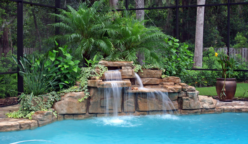 Backyard Centerpieces: Pool Waterfalls: Pool Equipment and Supply